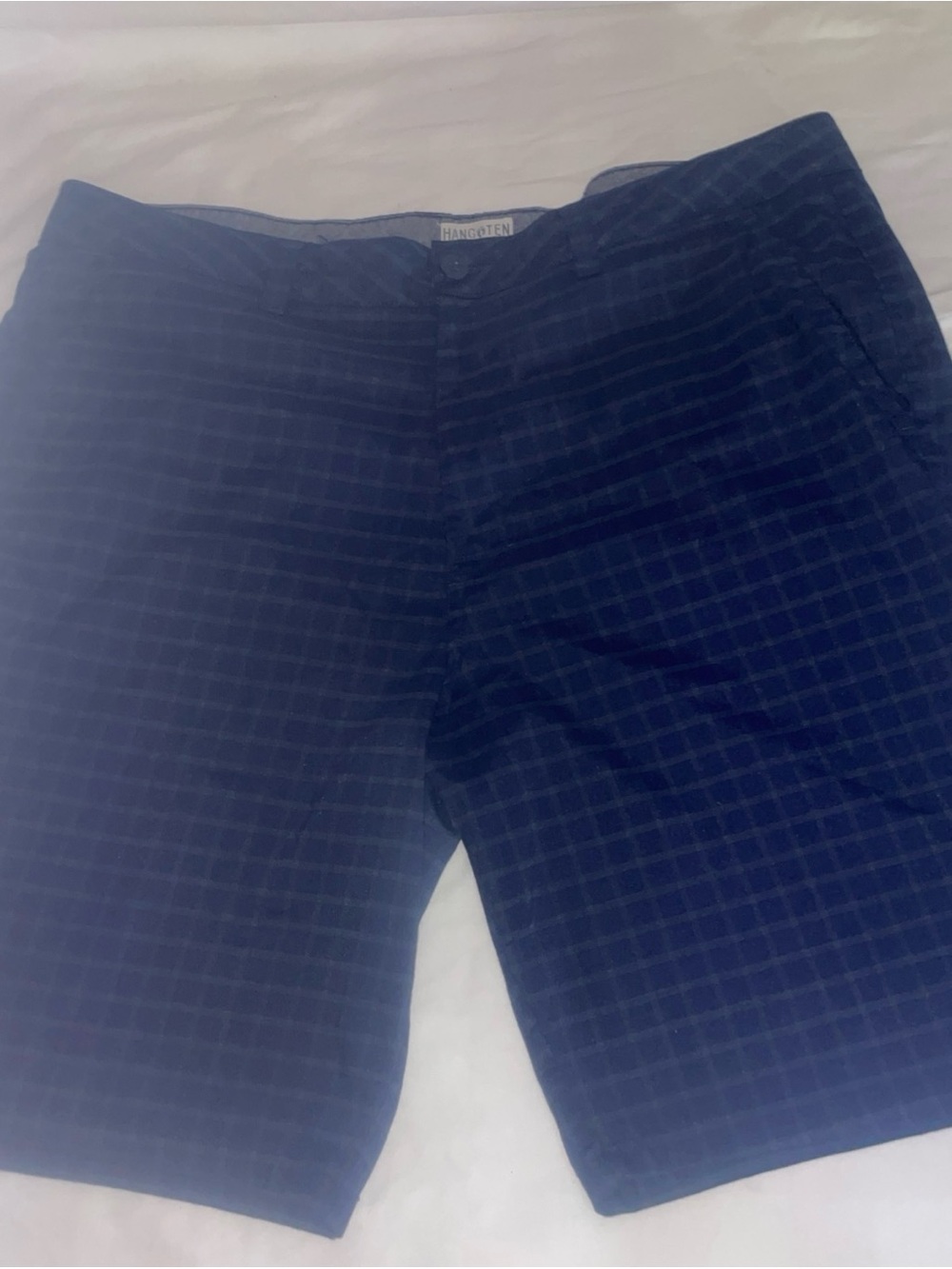 Hang Ten Dark Navy Plaid Shorts